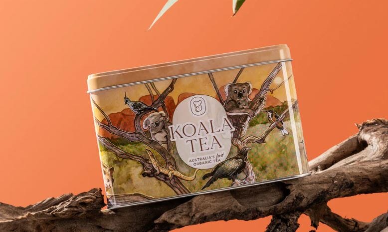 Koala Gift Tin - Desert - 25 Organic Teabags Tea Bags/ Loose Leaf Tea The Cooks Kitchen 