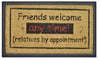 Solemate Doormats Friends Welcome Anytime Rubber Edged Coir Doormat - 70x40cm