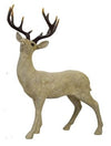 Resin Standing Deer - Champagne Approx 50cm
