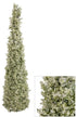 Plastic Crystal Ice Green Cone Tree - Small