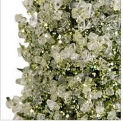 Plastic Crystal Ice Green Cone Tree - Small