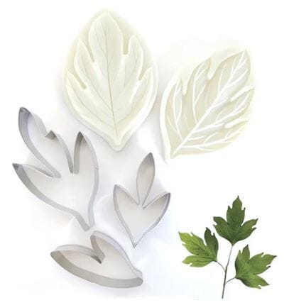 Peony Leaf Cutter Set Silicone Moulds The Cooks Kitchen Mandurah 