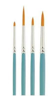 Cake Craft Nylon Brush Set - 4 Pc Pointer Set