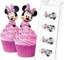 Minnie Mouse Edible Wafer Cupcake Toppers - 16 Pce Pack Wafer Paper The Cooks Kitchen 