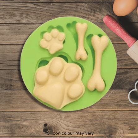 Dog Paw And Bone Silicone Mould Silicone Moulds The Cooks Kitchen 