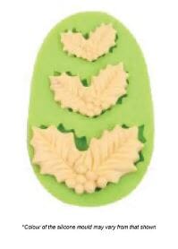 Assorted Holly Silicone Mould Silicone Moulds The Cooks Kitchen 