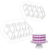 Diamond Lattice Quilting Embosser - 2pc