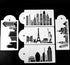 Stencil Set - City Skyline Landscape 5pc