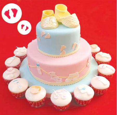 Cake Craft Baby Feet Cutter 2 Pc