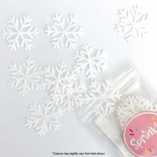 Cake Craft - Sprink'd Wafer Sprinkles - Snowflake Edible Decorations The Cooks Kitchen 