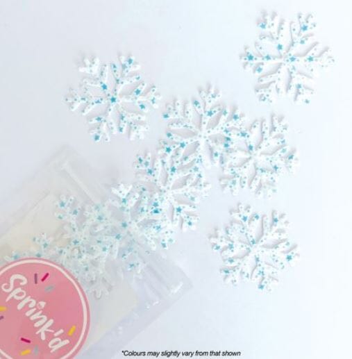 Cake Craft - Wafer Sprinkles - Snow Flakes Graffiti Stars Edible Decorations The Cooks Kitchen 