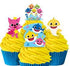 Baby Shark - Edible Wafer Cupcake Toppers - 16pc Edible Decorations The Cooks Kitchen 