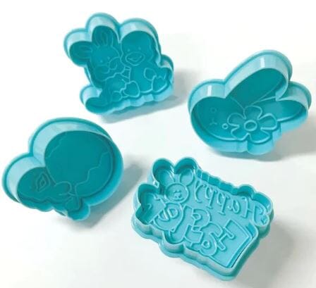 Happy Easter Plunger Cutters - 4 Pieces Cookie Cutters The Cooks Kitchen 