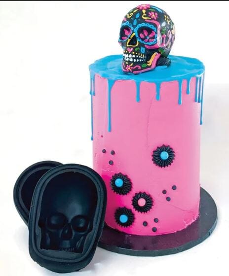 Cake Craft - Silicone Mold - Single Skull Silicone Moulds The Cooks Kitchen 