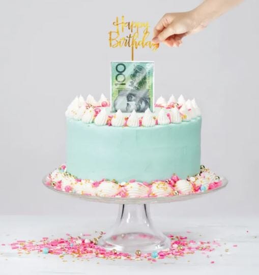 Cake Craft - Surprise Money Cake Kit Acrylic Cake Toppers The Cooks Kitchen 