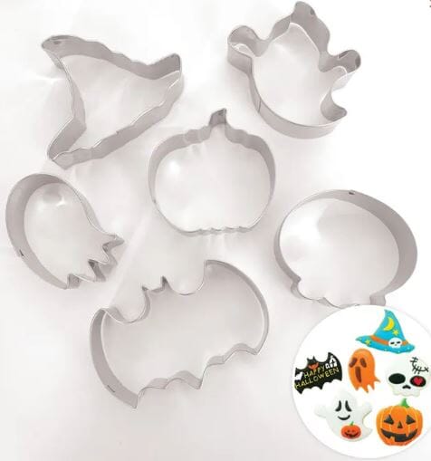 Cake Craft - Halloween Cookie Cutter Set Of 6 Cookie Cutters The Cooks Kitchen 