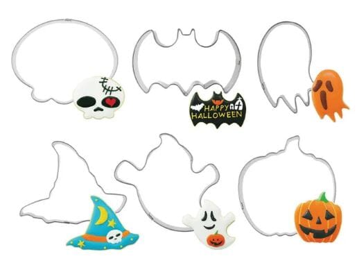 Cake Craft - Halloween Cookie Cutter Set Of 6 Cookie Cutters The Cooks Kitchen 