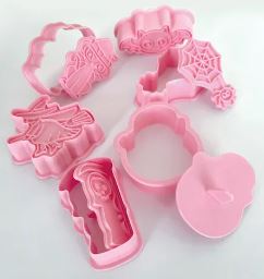 Cake Craft - Halloween Cutter & Embosser - 6 Pieces