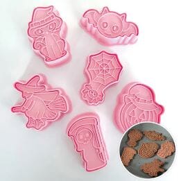 Cake Craft - Halloween Cutter & Embosser - 6 Pieces Cookie Cutters The Cooks Kitchen 