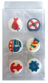 Cake Craft - Nautical Edible Toppers - 6pc