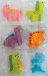 Dinosaurs Sugar Decorations 6pk