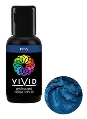 Vivid Gel Colours 21g - Navy Colouring The Cooks Kitchen 