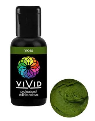 Vivid Gel Colour 21g - Moss Colouring The Cooks Kitchen 