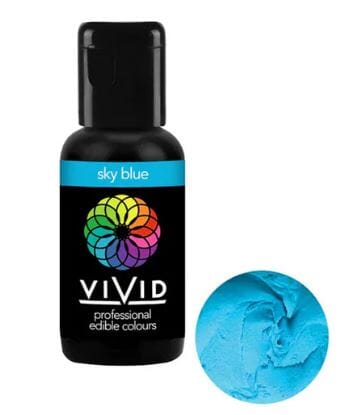 Vivid Gel Colour 21g - Sky Blue Colouring The Cooks Kitchen 