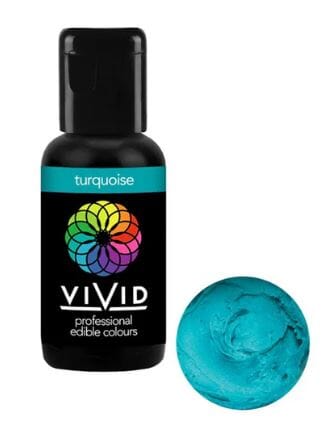 Vivid Gel Colour 21g - Turquoise Colouring The Cooks Kitchen 
