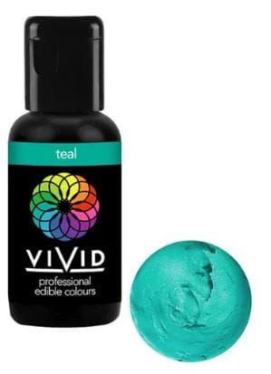 Vivid Gel Colour 21g - Teal Colouring The Cooks Kitchen 