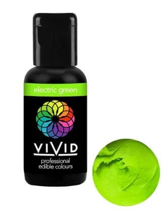 Vivid Gel Colour 21g - Electric Green Colouring The Cooks Kitchen 