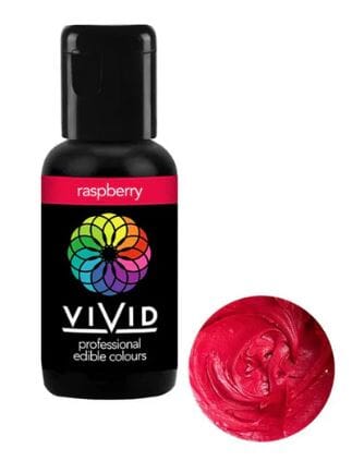 Vivid Gel Colour 21g - Raspberry Colouring The Cooks Kitchen 
