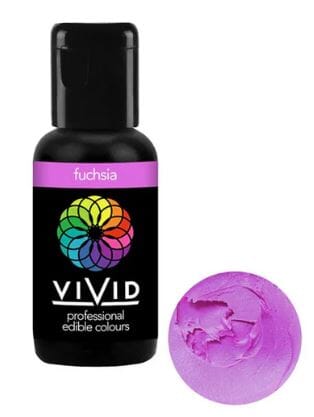 Vivid Gel Colour 21g - Fuchsia Colouring The Cooks Kitchen 