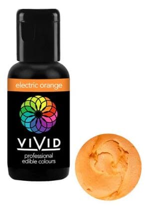 Vivid Gel Colour 21g - Electric Orange Colouring The Cooks Kitchen 