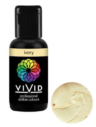 Vivid Gel Colour 21g - Ivory Colouring The Cooks Kitchen 