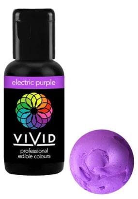 Vivid Gel Colour 21g - Electric Purple Colouring The Cooks Kitchen 