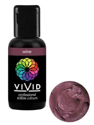 Vivid Gel Colour 21g - Wine Colouring The Cooks Kitchen 