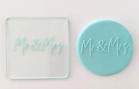 Cake Craft Debosser - Mr & Mrs Embossers The Cooks Kitchen 