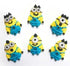 Cake Craft - Minions Sugar Decorations 6pc Edible Decorations The Cooks Kitchen 