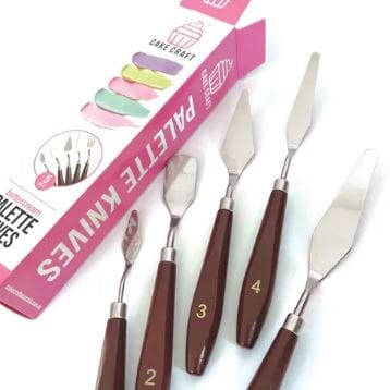 Cake Craft - Buttercream Palette Knives 5 Piece Set Palette Knives/ Cake Slicers The Cooks Kitchen 