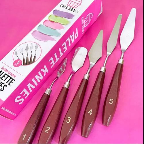 Cake Craft - Buttercream Palette Knives 5 Piece Set Palette Knives/ Cake Slicers The Cooks Kitchen 