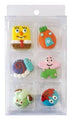 Cake Craft - Sponge Bob Square Pants Sugar Decoration 6pk Edible Decorations The Cooks Kitchen 