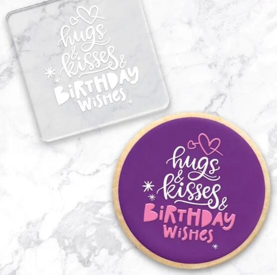 Cake Craft Hugs & Kisses & Birthday Wishes Debosser Embossers The Cooks Kitchen Mandurah 