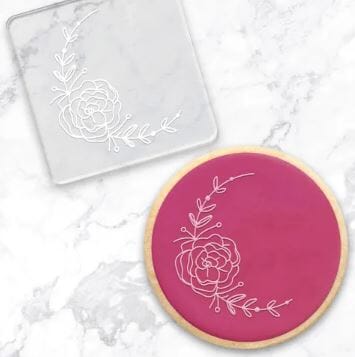 Floral Curve Frame - Debosser Embossers The Cooks Kitchen Mandurah 