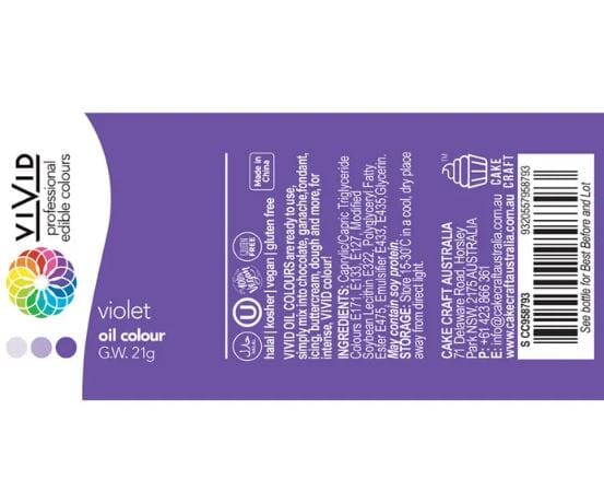 Vivid Violet Oil Colour Food Colouring The Cooks Kitchen 