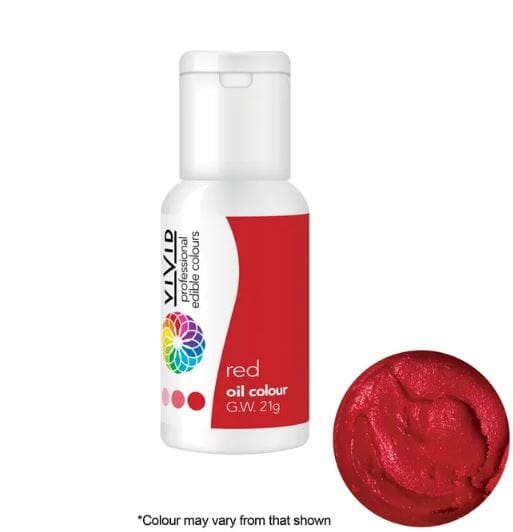 Vivid Oil Colour 21g - Red Food Colouring The Cooks Kitchen 