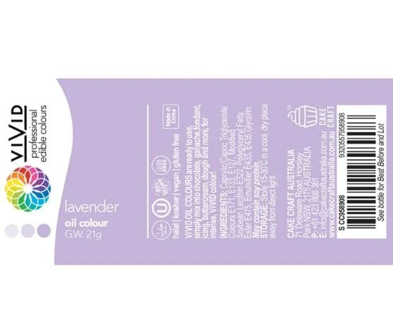 Vivid Lavender Oil Colour Food Colouring The Cooks Kitchen 