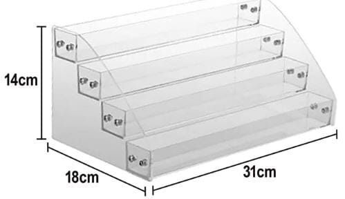 Vivid Easy Store 4 Tier Acrylic Stand Decorating Accessories The Cooks Kitchen 