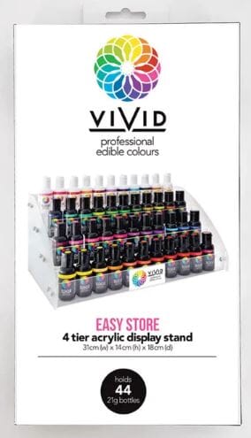 Vivid Easy Store 4 Tier Acrylic Stand Decorating Accessories The Cooks Kitchen 