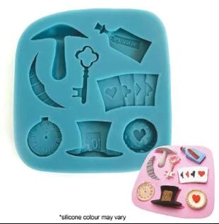 Cake Craft - Silicone Mould - Alice In Wonderland Silicone Moulds The Cooks Kitchen 